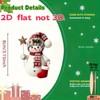 15-Piece Flat MDF Snowman Christmas Ornaments for Tree Decorating –