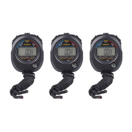 3 PCS Sports Stopwatch, High Precision Waterproof 40mah, for Timing Races, Swimming, Basketball Games