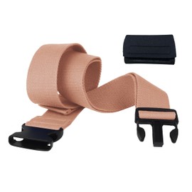 Homymusy gait belt transfer belt,Ideal for seniors and individuals with limited mobility, this gate belt with handles ensures a secure grip. (Light Pink, 60INCH Quick Release Buckle)