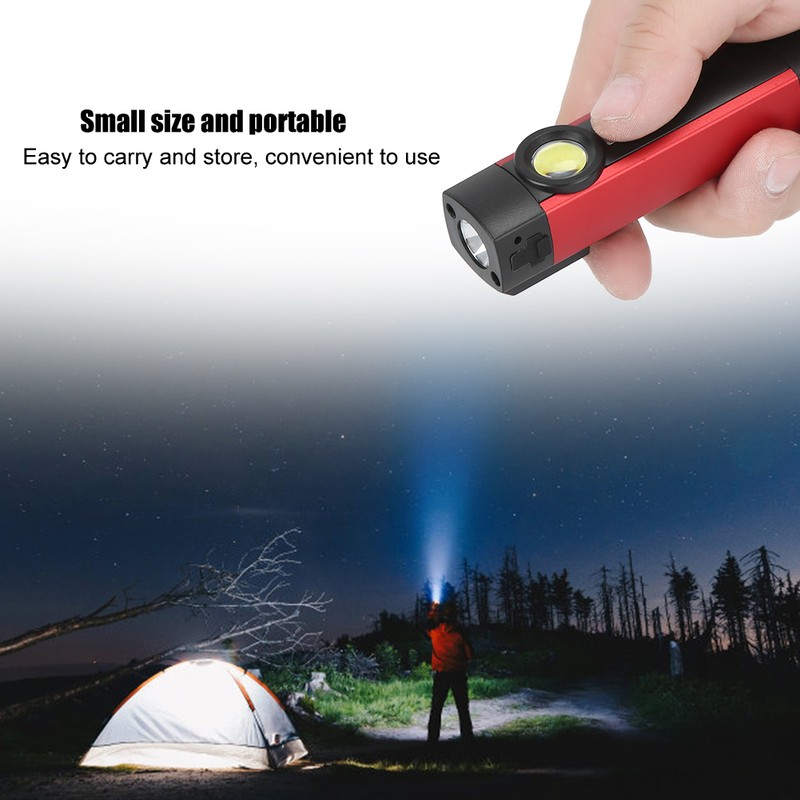 Portable COB Purple Light LED Flashlight Mini Magnet Torch 4