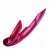 Square Plain Satin Like Feel Silk Scarf Lovely Colours (Fuchsia)(Size: