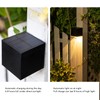 Solar Square Wall Light Wiring Free Intelligent Light Control Fence