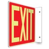 Accuform PSP227 Projection Sign 90D, "EXIT", 8" x 12" Panel,