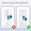 FGB 10Gbps Ethernet Wall Plate, 1 Port CAT6 Wall Plate