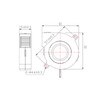 12V 24V Brushless DC Blower Fan Ultra Quiet Cooling Fan