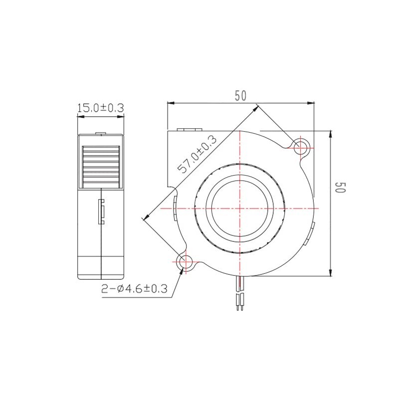 12V 24V Brushless DC Blower Fan Ultra Quiet Cooling Fan
