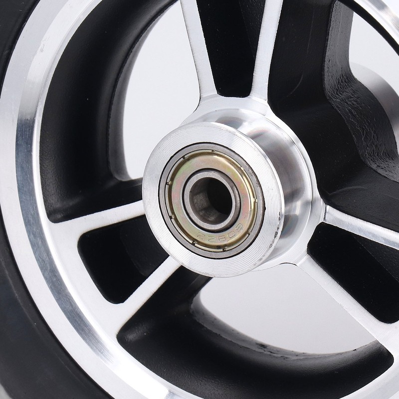 Wheelchair Wheel PU Wheel Alloy Steel Hub Anti Skid Walker