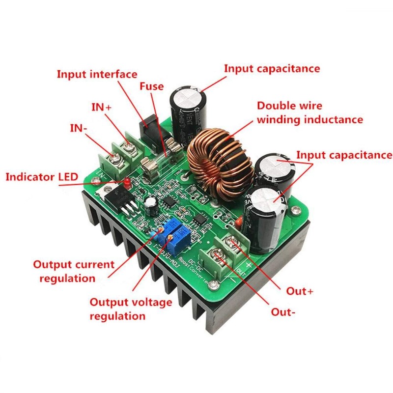 Apoesar 600W High Power DC to DC Boost Converter -
