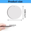 45 Pcs 2.75 inch Sublimation Keychains Blanks Round Ornaments MDF