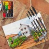 4PCS Watercolour Brushes,Dagger Brush,Striping Brushes Long Liner for Acrylic Oil