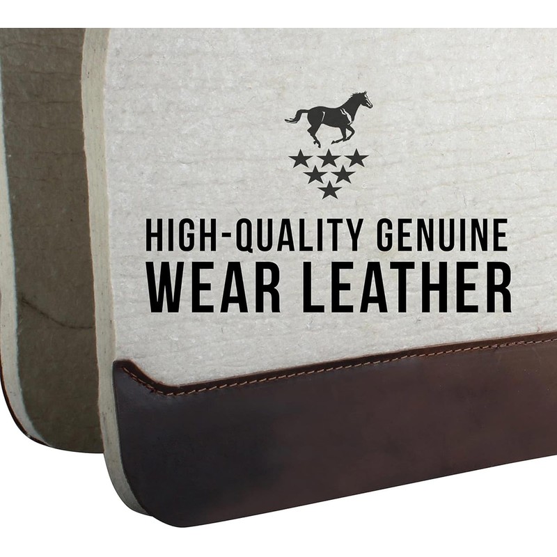 PROFESSIONAL'S CHOICE 100% Steam-Pressed Wool Felt Saddle Pad | Western