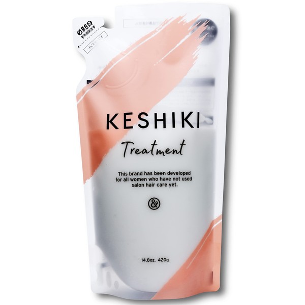 KESHIKI Keshiki Treatment Refill, 14.2 oz (420 g), Introductory Edition of Salon Hair Care, Beauty Salon, Hair Treatment, Conditioner, Beauty Serum, Naturally Derived Ingredients