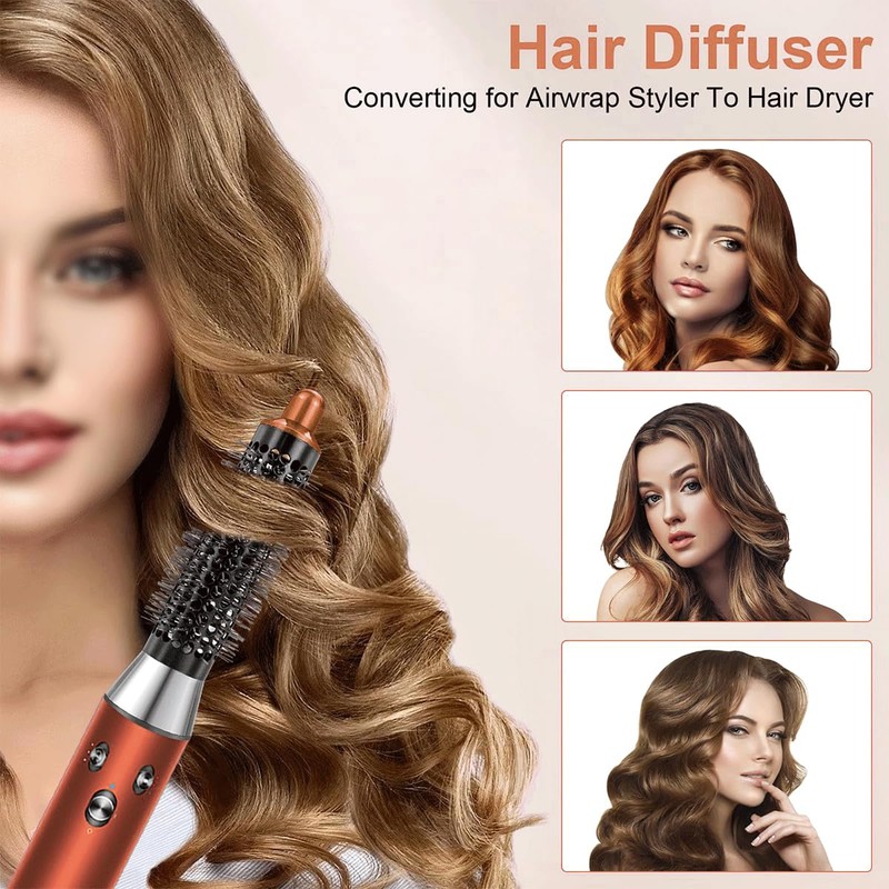 Tiardey 20mm Small Round Volume Brush Attachment for Hair Styler