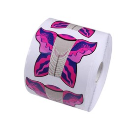 BeautyLeader 500 PCs Nail Forms Nail Extension Guides for Poly Gel Acrylic Nail UV Gel Nail Extention Tips Form Guide Sticker French DIY Tool Butterfly -Shape