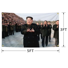 Kim Jong Un 3X5FT Funny Flag,Suitable For Room Decoration.