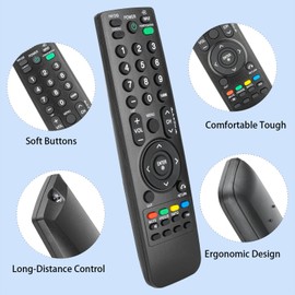 AKB69680439 AKB69680436 Remote Control Compatible with Zenith Plasma TV Z50PT320 Z50PV220 Z60PV220 Z42PT320 Z42PJ240 Z42PJ240-UB Replacement Controller