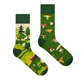 Spox Sox Casual Unisex Funny Crazy Colourful Socks for Men and Women, Mushrooms