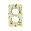 YETTASBIN Funny Avocado Toggle Light Switch Cover Unbreakable Wall Plate