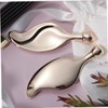 Baluue 2pcs Facial Massage Roller and Gua Tool Leaf-shaped for