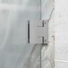 Brixwell Shower Door Wall Mount Hinge with Full Back Plate,