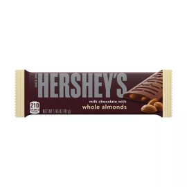 HERSHEY'S Milk Chocolate with Whole Almonds Candy, Bulk Individually Wrapped,
