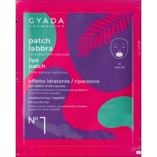 Gyada Cosmetics Hydrating Lip Sheet Mask No. 1, 5 ml