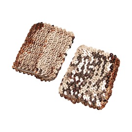 TERNCOEW Wrist Cuffs Stretchable Arm Sleeves For Festive Outfit For Celebrations Stylish Elastic Arm Sleeves Sequins Arm Cuffs