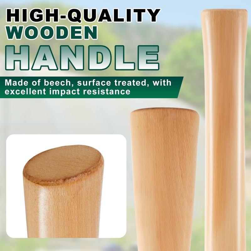 Bucherry 1 Pcs 35 Inches Pickaxe Handles Beech Wood Handles