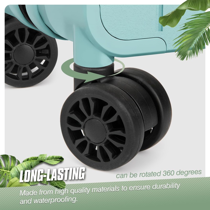 Vivikivi Pack of 2 55 mm Suitcase Castors Replacement Wheels