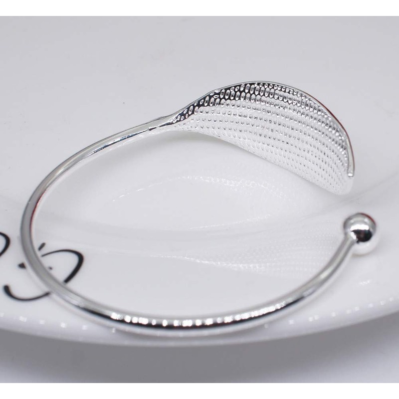 Yuren 925 Sterling Silver Leaf Charm Bracelets & Bangles for