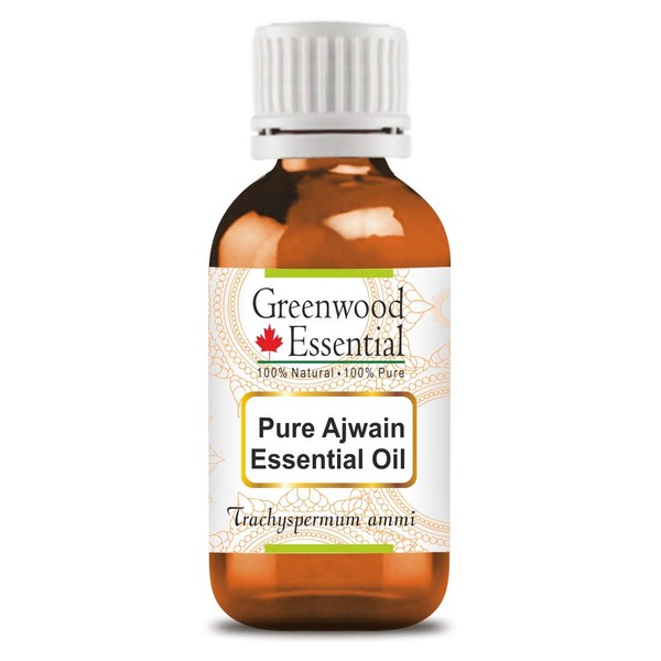 Greenwood Natural Pure Ajwain Essential Oil (Trachyspermum ammi) 100% Pure