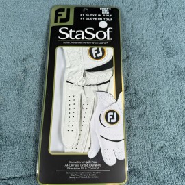 FootJoy FJ Footjoy StaSof Golf Glove Pearl Right Hand Women Regular Size Large