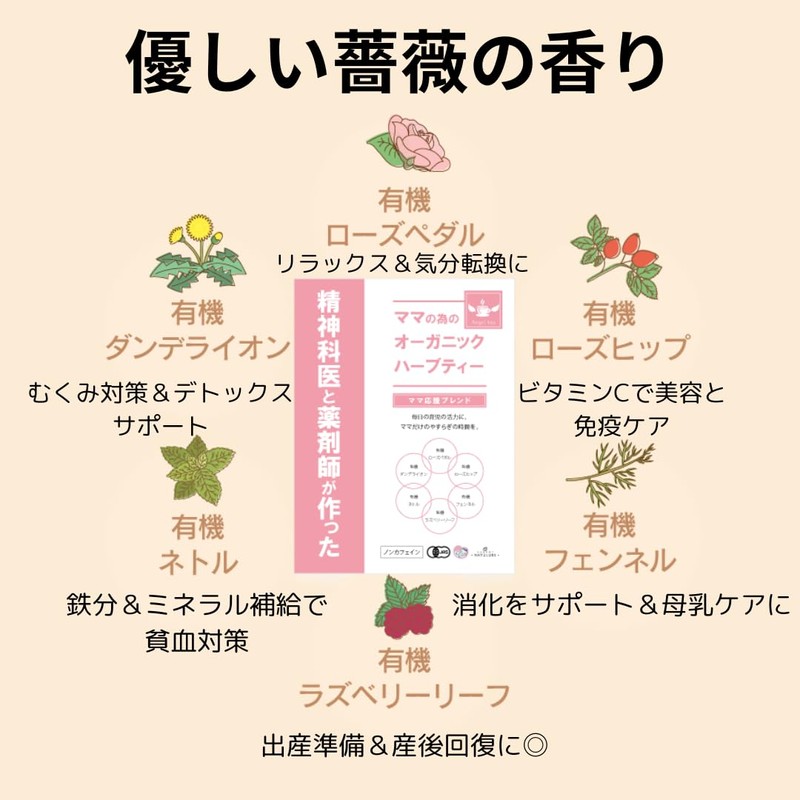 Organic Herbal Tea for Moms Made by Pharmacists and Psychiatrists,