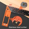 12” Woodworking Square Ruler - Preciva Right Angle Ruler Carpenter