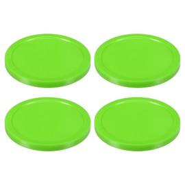 PATIKIL Air Hockey Pucks 3.2 Inch, 4Pcs Air Hockey Heavy Replacement Pucks for Game Tables Equipment Accessories, Light Green