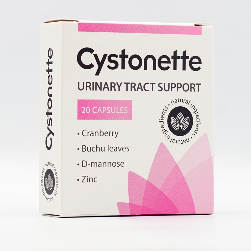 Cystonette Natural Dietary Supplement with D-Mannose, Cranberries and Hibiscus Flowers,
