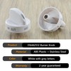 GYOFFULL 316442512 Stove Knob White Gas Oven Range Control Assembly