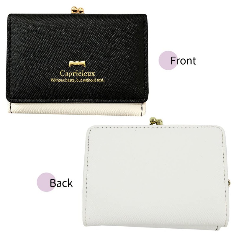 Aldi Women's Trifold Wallet, Black & Purple