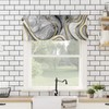 Savannan Window Curtains Valances, Marble Texture Line Black Gold White