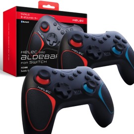 Switch コントローラー HELEC PAD ALDEBARAN FOR SWITCH 2個セット スイッチプロコン 連射 ジャイロ 無線 ワイヤレス マクロ 背面ボタン