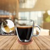 LISRSC Coasters Set of 4 - PU Leather Coasters with