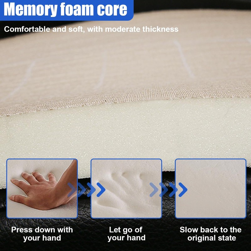GAOLAOSY Car Seat Cushion Pad, Memory Foam Automotive Butt Cushion