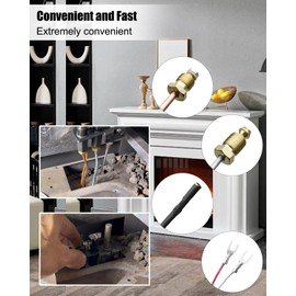 ULZOZN Fireplace Pilot Assembly Replace 69L17 69L1701 904405 J4117 108084-02 Fit for Lennox Merit Elite Superior Astria lronStrike Serefina Gas Fire Places Gas Stoves