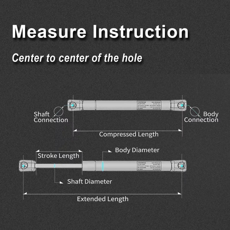 1AA For 2008-2018 Dodge Challenger 2Pcs Rear Trunk Lift Support
