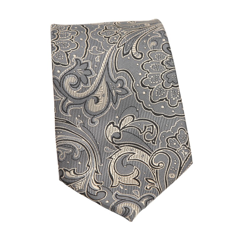 6pcs Paisley Ties Set Casual Business Style Polyester Yarn Paisley