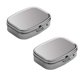 Reflects Pill Box with Two Separate Compartments, Hinged Lid, Firm Closure