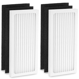 2 Pack 04383 Air Filter Compatible with Hamilton Beach 04383 Air Purifier 04384 04385 04386A HEPA Filter Replacement, 99% HEPA-grade filter, Replace Part # 990051000