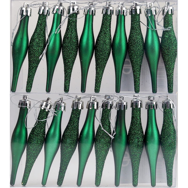 BWG 20 Christmas Tree Tear Drop Droplet Baubles Decorations -