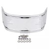 Unbranded Chrome Replacement Flamed Fender Skirt Tip For Harley Touring
