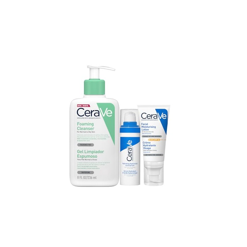 CeraVe Rutina facial: Limpia, hidrata y protege tu piel